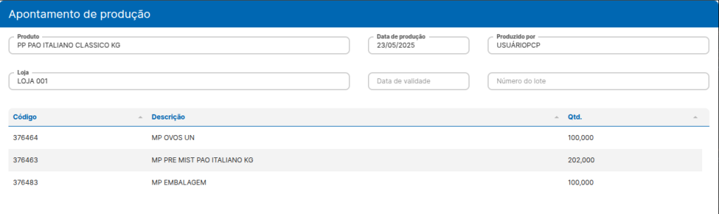 [Melhoria] PCP: Integração por API para Criação de Apontamentos de ...